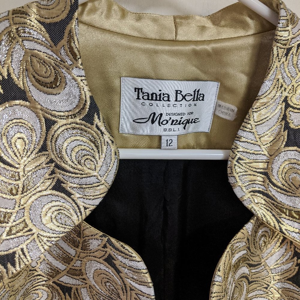 Tania Bella Collection Long Gold Coat